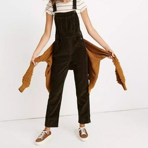 Madewell Corduroy Straight Leg Overalls